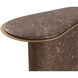 Isola 65 X 32 inch Marble Look / Mocha Outdoor Console Table